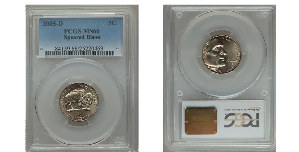 2005 Buffalo Nickel PCGS MS66, full luster