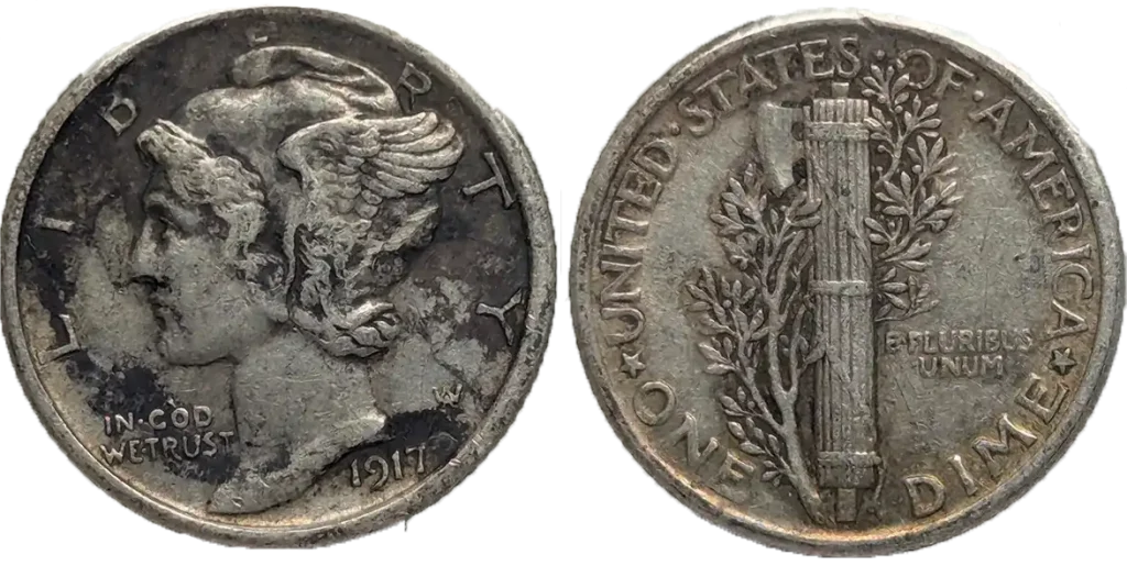 2005 Buffalo Nickel raw coin edge/mintmark close-up